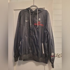 Nike Ohio State OSU, full zip jacket, men's XL, charcoal/black